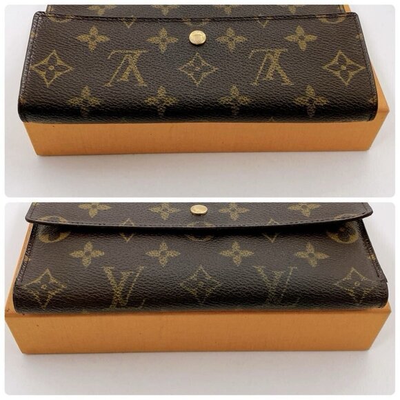 Authentic Louis Vuitton Portefeuille International Porte Tresor Monogram Wallet - Picture 6 of 12